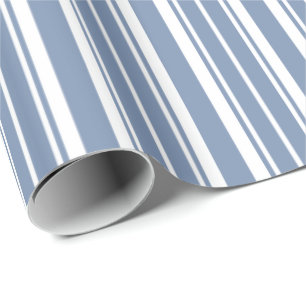 Cadeau Bleu d'indigo, papier d'emballage de coutil de