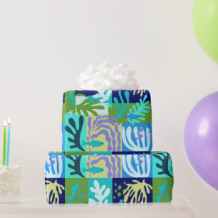 Cadeau Bleu Matisse découpe papier Inspiré Ocean Life