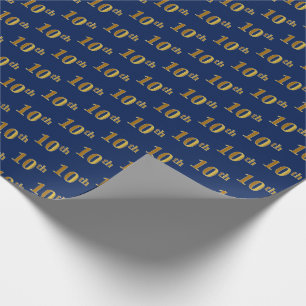 Cadeau Bleu, papier d'emballage (de dixième) événement