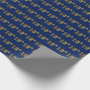 Cadeau Bleu, papier d'emballage (de dixième) événement