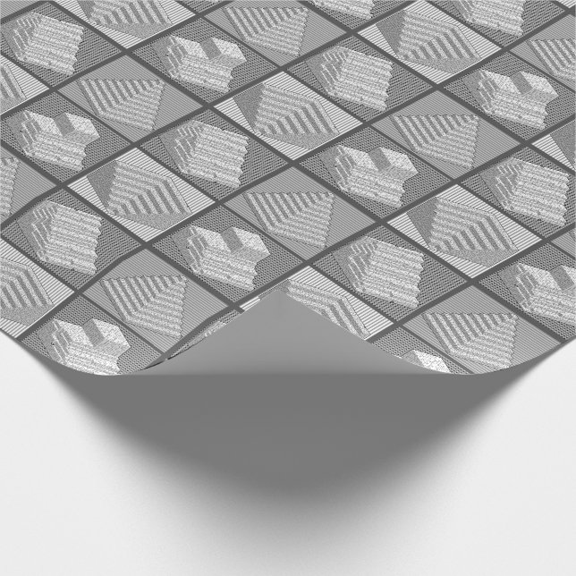 Cadeau Blocs Papier d'enrobage de puzzle Maze (Coin)