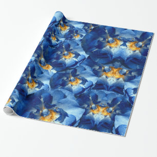 Cadeau Blue dream, Rose Floral Vacances papier d'envelopp
