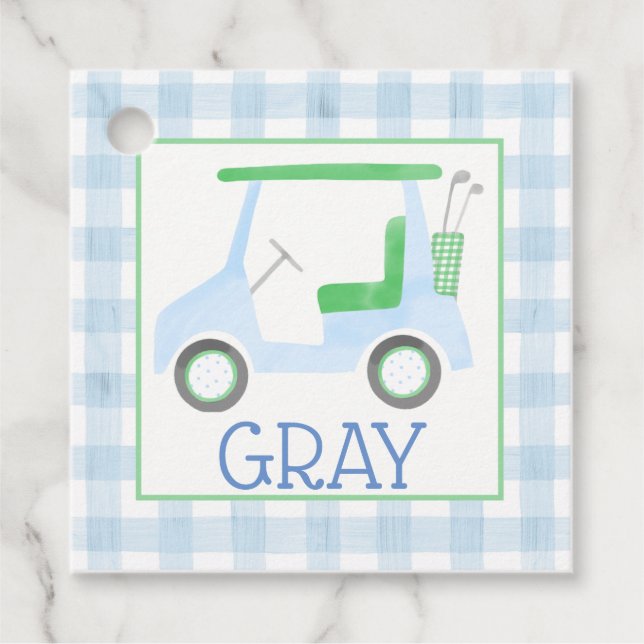 Cadeau Blue Golf Panier Boys Favoriser les étiquettes (Devant)