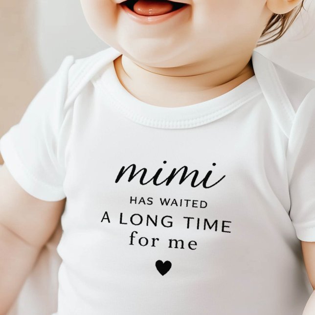 Cadeau Body Bébé Mimi a attendu (Créateur téléchargé)