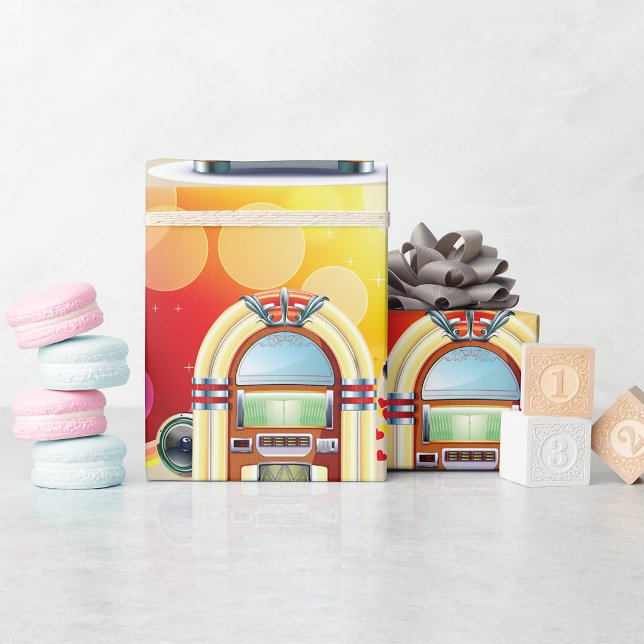 Cadeau Boîte à juke Papier à enveloppement brillant (Créateur téléchargé)