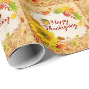 Cadeau Bon thanksgiving 13 Options du papier d'emballage