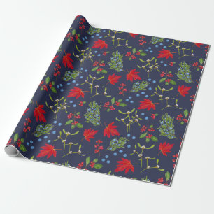 Cadeau Botanique Plante d'automne Papier Motif