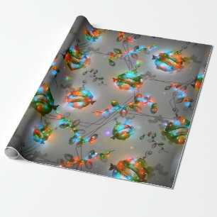 Cadeau Boucle de papier d'enveloppement de Noël des auror