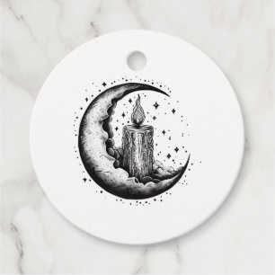 Cadeau Bougie Lit Moon Favoriser les étiquettes