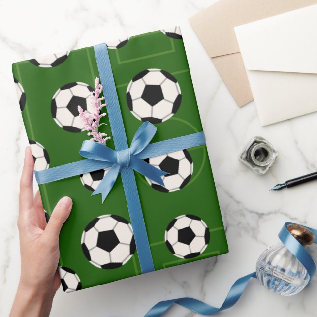 Cadeau Boule de football et papier d'emballage de la fête (Cadeaux)