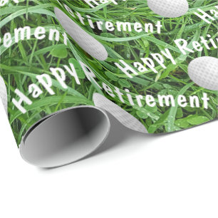 Cadeau Boules de golf de retraite sur papier d'enveloppem
