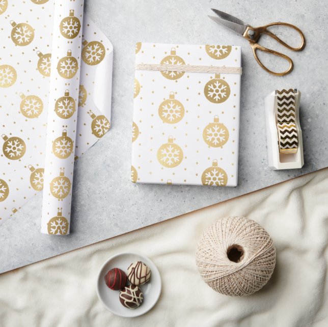 Cadeau Boules de Noël élégantes en papier d'aluminium bla (Artisanat)