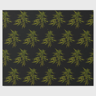 Cadeau Boutons verts sur papier d'emballage personnalisé