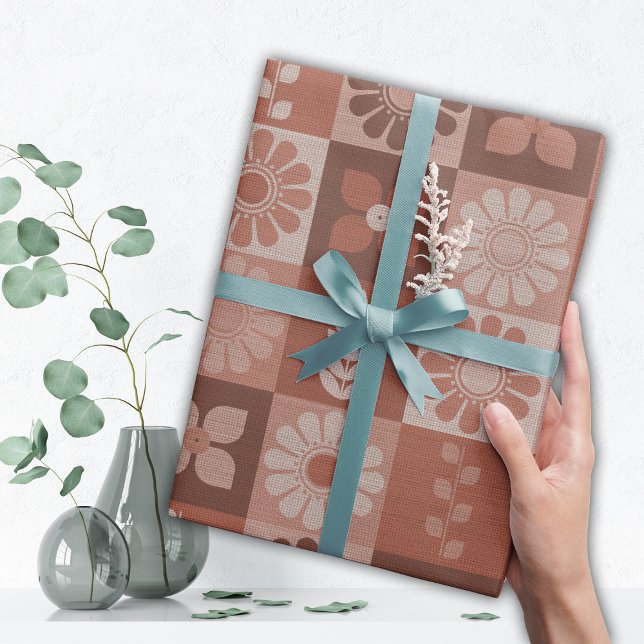 Cadeau Brûlure Brown orange rustique - Rouleau papier d'e (Créateur téléchargé)