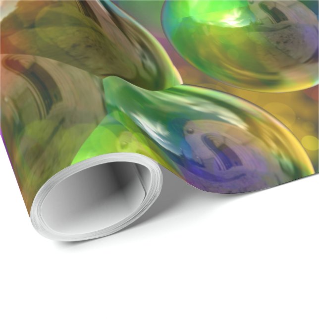 Cadeau Bulles 2 Papier à envelopper (Coin rond)