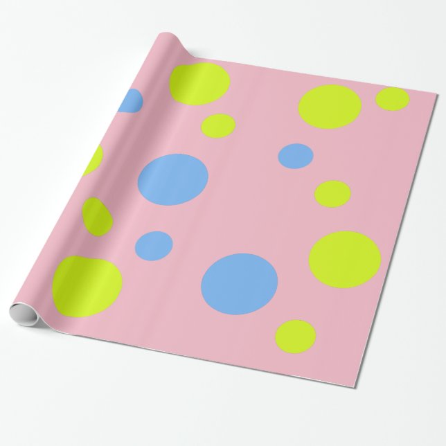Cadeau Bulles heureuses Papier d'emballage (Déroulé)