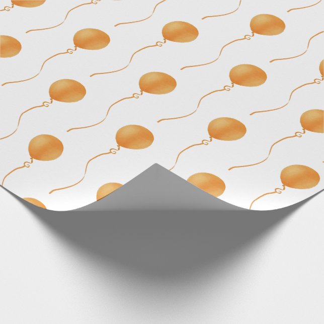 Cadeau Bulletin orange Gift Wrapping Paper - Papier cadea (Coin)