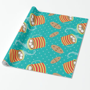 Cadeau Cacao et papier d'emballage de vacances de