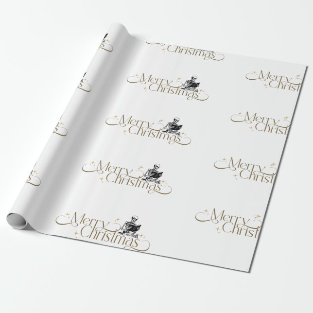 Cadeau Cahier de Noël gothique Squelette Livre papier d'e (Déroulé)