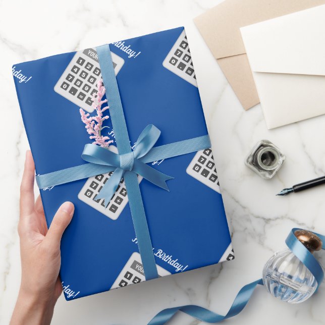 Cadeau Calcul dessin papier d'emballage d'anniversaire (Cadeaux)