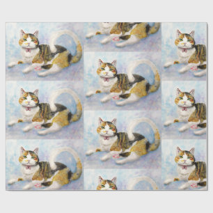 CADEAU CALICO CHRISTMAS WRAPPER PAPIER