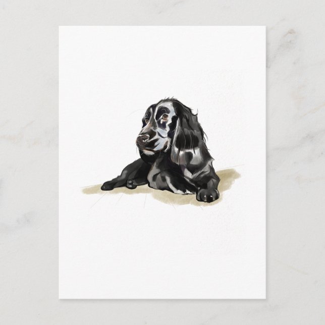 Cadeau Carte Postale pour Amateur de Chien Cocker  (Devant)