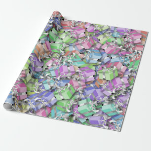 Cadeau carton pastel papier d'emballage