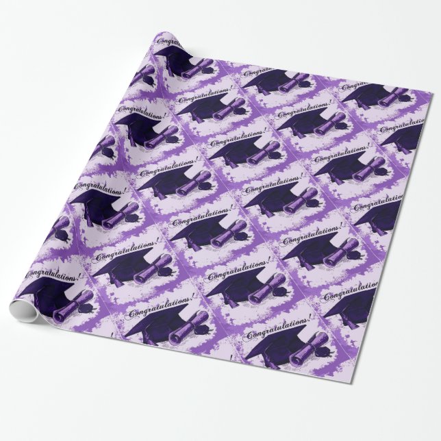 Cadeau Casquette pourpre d'obtention du diplôme et papier (Déroulé)