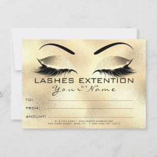 Cadeau Certificat de Beauté Maquillage Cils Sourci