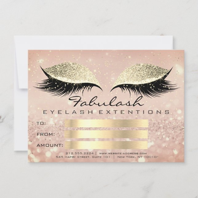 Cadeau Certificat de Maquillage Lux Confetti Lashe (Devant)