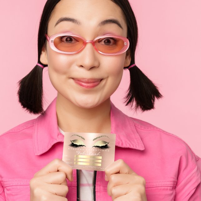 Cadeau Certificat de Maquillage Luxe Cils Blanc Or (Créateur téléchargé)