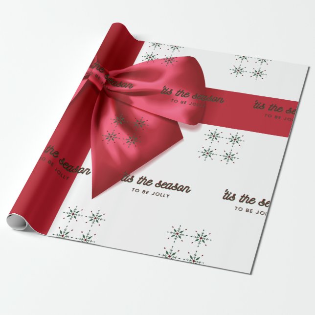 Cadeau C'Est Le Papier D'Enveloppement Rouge De Saison (Déroulé)