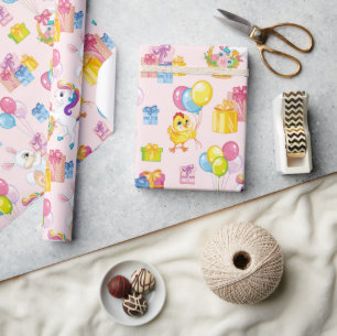 Cadeau C'est un papier d'enveloppement de fête d'annivers
