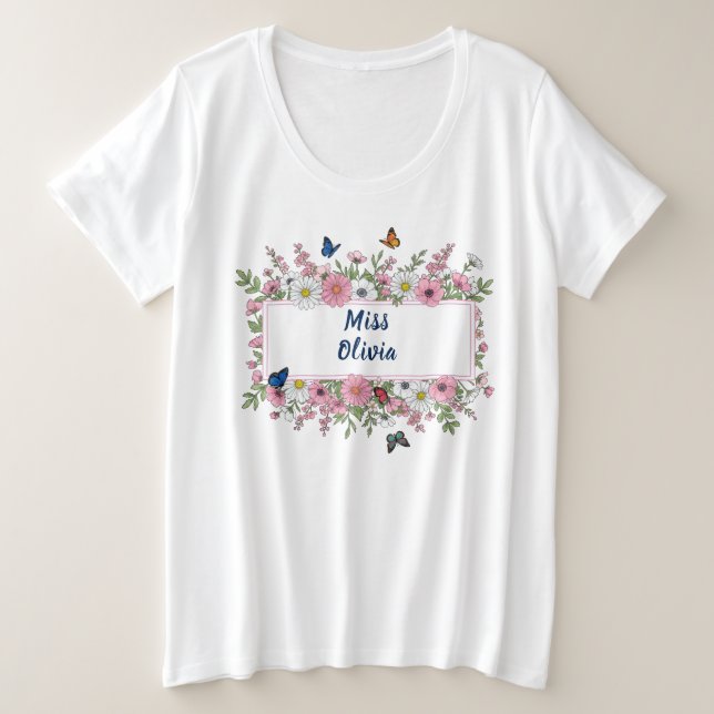 Cadeau Chemise École Nom Personnalisé Enseignant (Design devant)