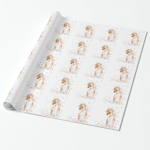 Cadeau Cheval de Pinto de peinture de palomino - papier
