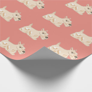 Cadeau Chiens écossais à dos roux Papier à envelopper 