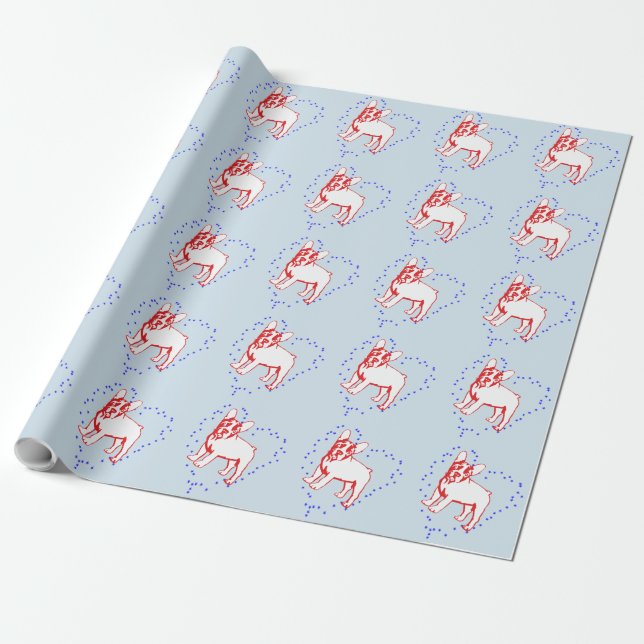Cadeau Chiots Bouledogue Papier (Déroulé)