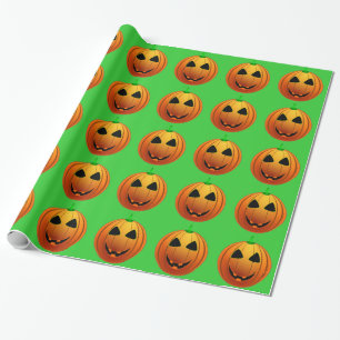 Cadeau Citrouilles mignons sur papier Motif Halloween