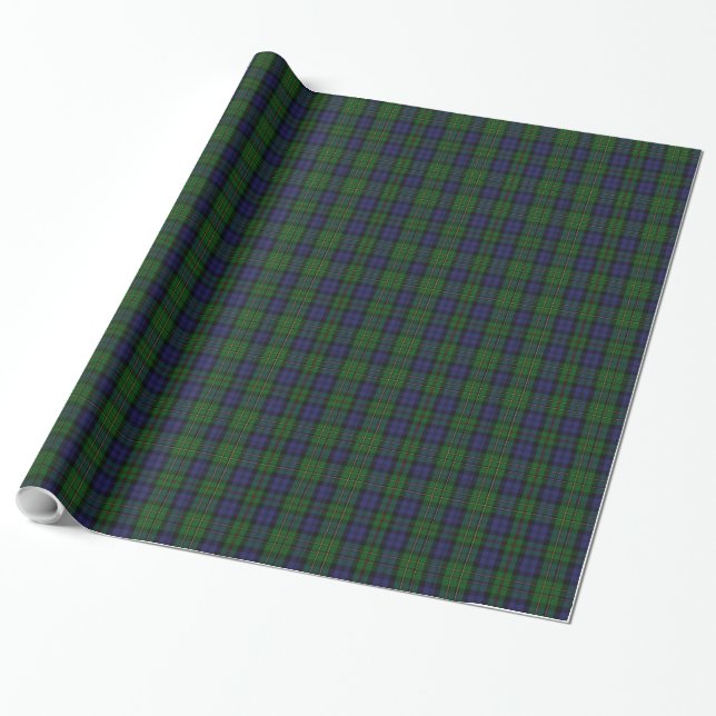 Cadeau Clan MacEwen Tartan Papier à enveloppement (Déroulé)