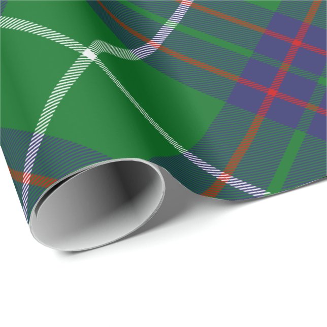 Cadeau Clan MacIntyre Chasse Tartan Papier d'enveloppemen (Coin rond)