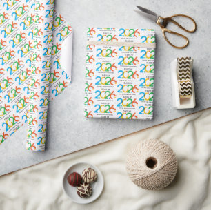 Cadeau Classe Abstraite moderne de papier d'enveloppement