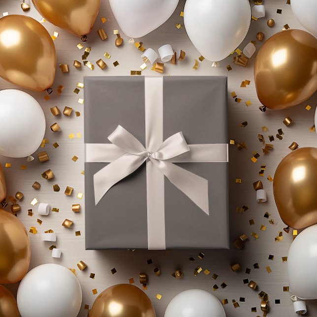 Cadeau Classic Batch Taupe foncé Papier à envelopper Beig (Créateur téléchargé)