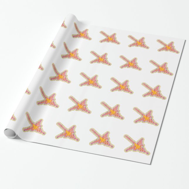 Cadeau Colibri des lignes de Nazca avec effet de papier f (Déroulé)