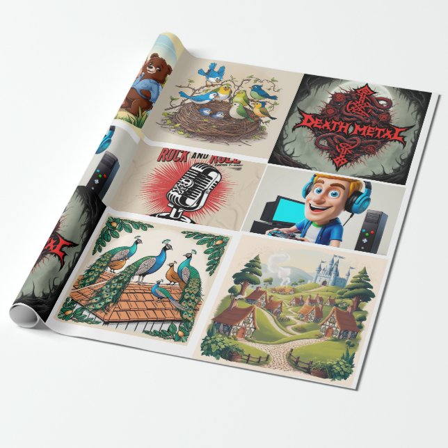 Cadeau "Collection de papier d'enveloppement écologique" (Déroulé)