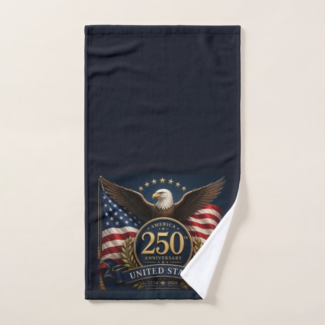 Cadeau commémoratif patriotique 250e anniversaire  (Serviette à main)