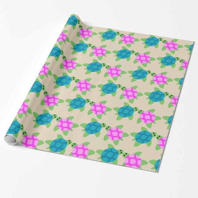 Cadeau Conception de chillaxage de tortue - Papier à enve (Déroulé)