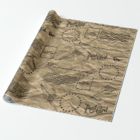 Conception de papier d'emballage de brun de cru de