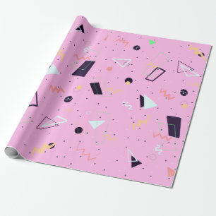 Cadeau Confetti rose 80s Anniversaire de fête papier