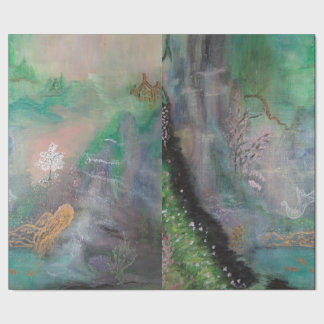 Cadeau Conte de fées décoratif de papier d'emballage