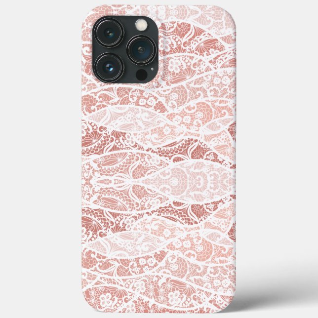 Cadeau coque iphone Faux White Lace (Verso)
